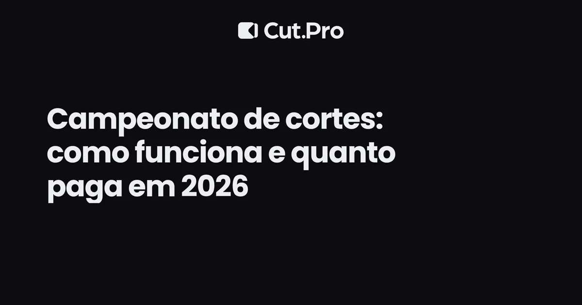 Campeonato de cortes: como funciona e quanto paga em 2026