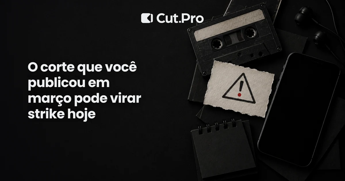 O corte que você publicou em março pode virar strike hoje