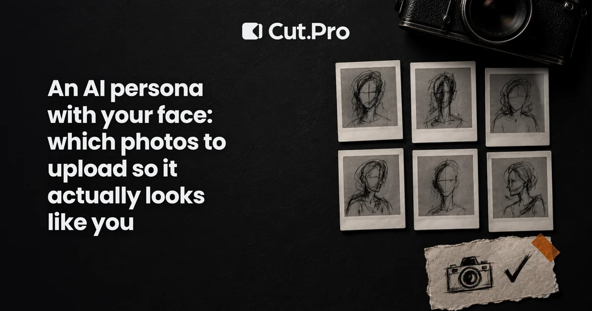 An AI persona with your face: which photos to upload so it actually looks like you