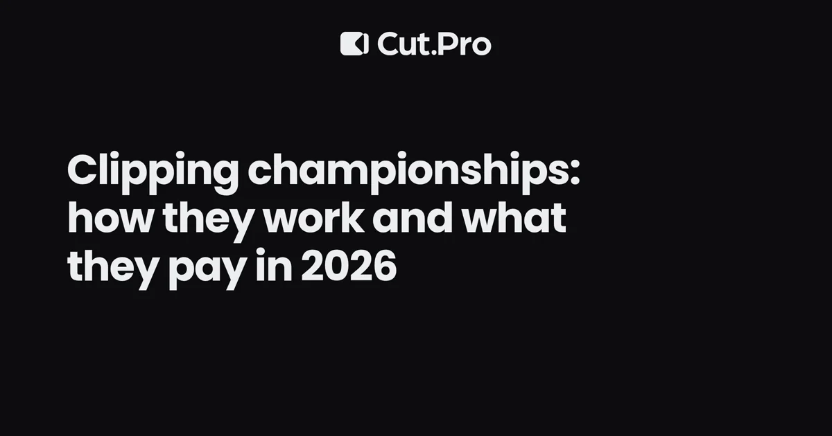 Clipping championships: how they work and what they pay in 2026
