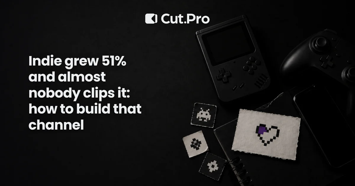 Indie grew 51% and almost nobody clips it: how to build that channel