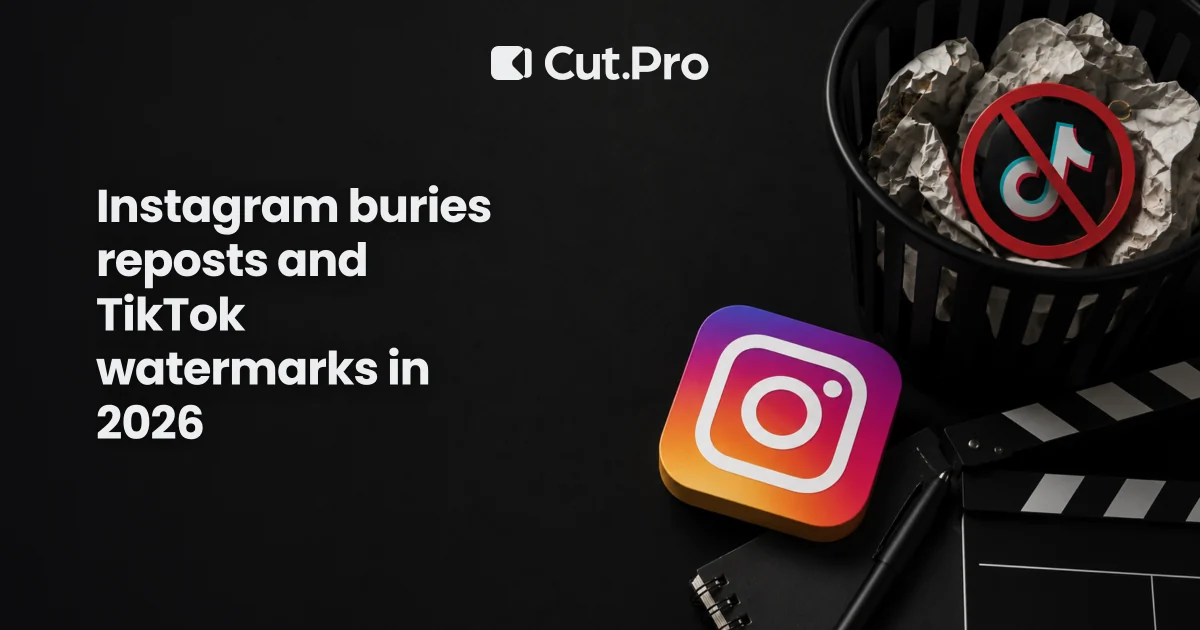 Instagram buries reposts and TikTok watermarks in 2026