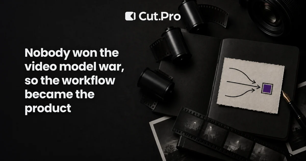Nobody won the video model war, so the workflow became the product