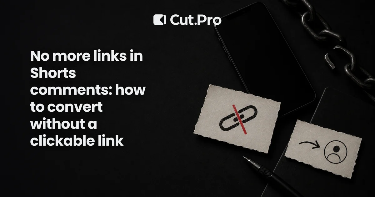 No more links in Shorts comments: how to convert without a clickable link