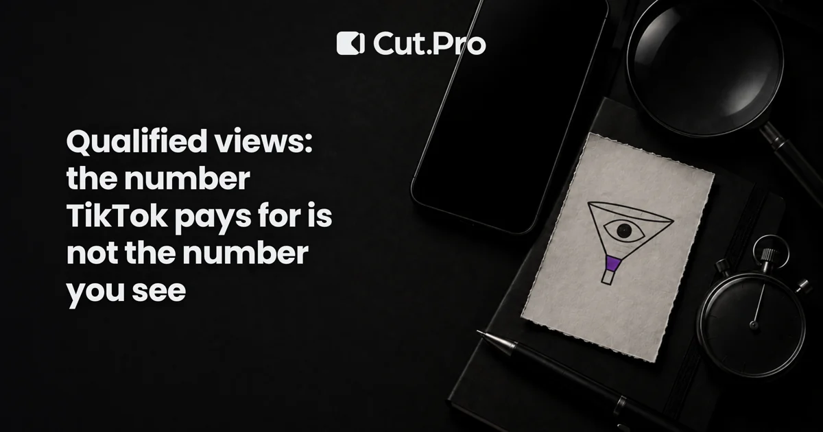 Qualified views: the number TikTok pays for is not the number you see