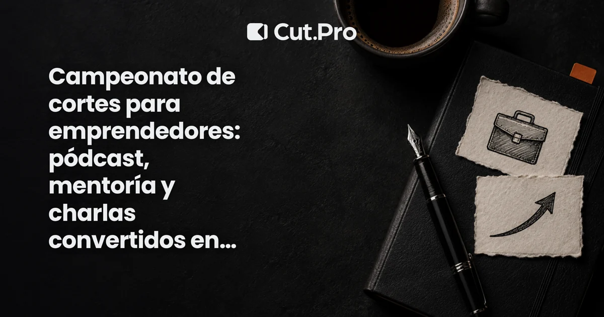 Campeonato de cortes para emprendedores: pódcast, mentoría y charlas convertidos en alcance