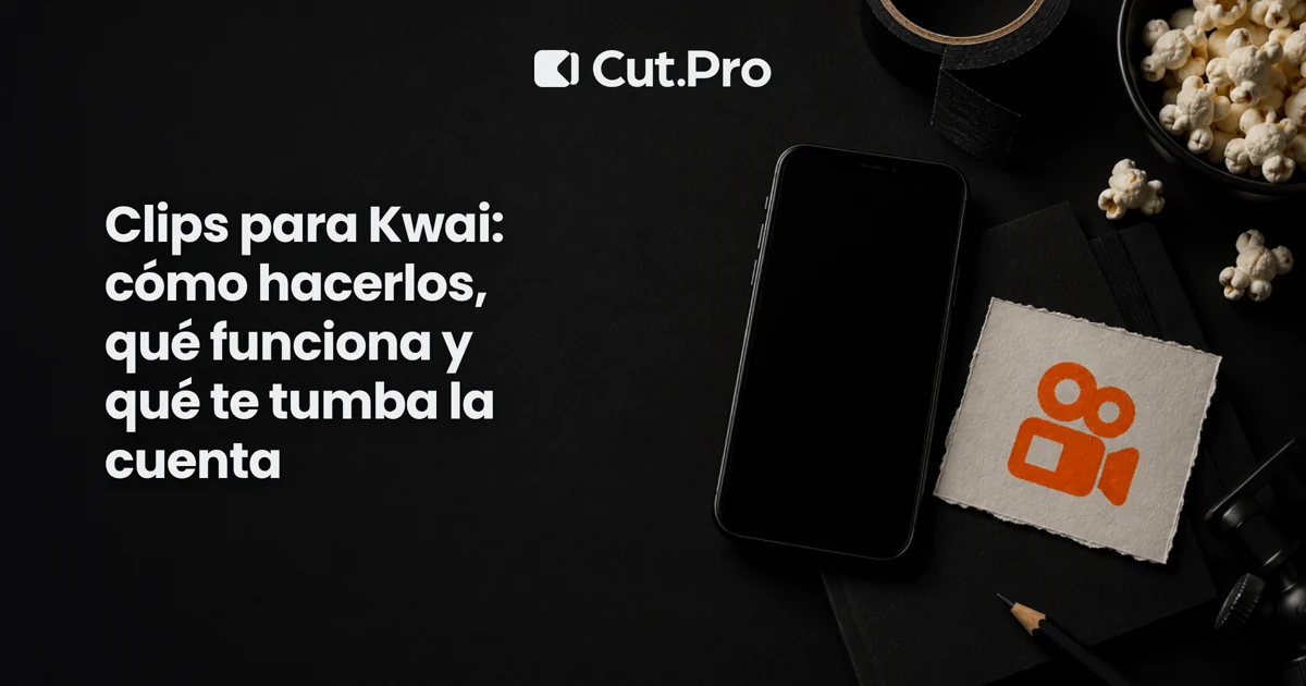 Clips para Kwai: cómo hacerlos, qué funciona y qué te tumba la cuenta