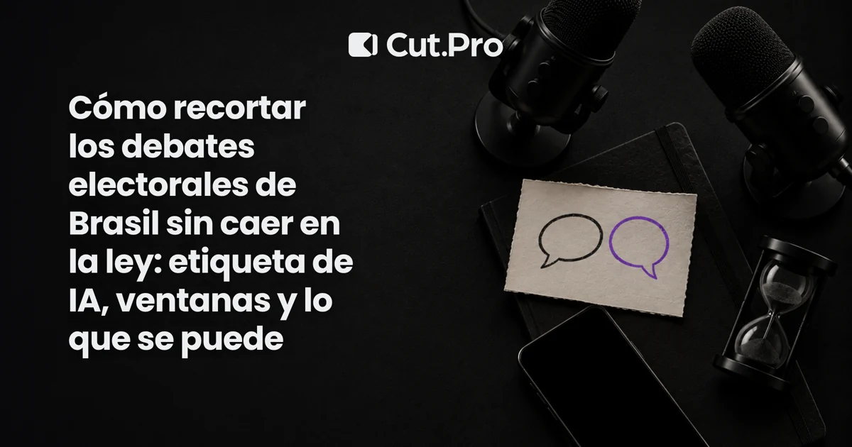 Cómo recortar los debates electorales de Brasil sin caer en la ley: etiqueta de IA, ventanas y lo que se puede