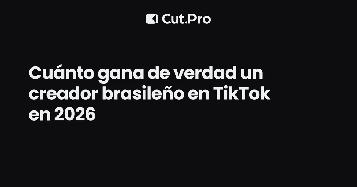 Cuánto gana de verdad un creador brasileño en TikTok en 2026