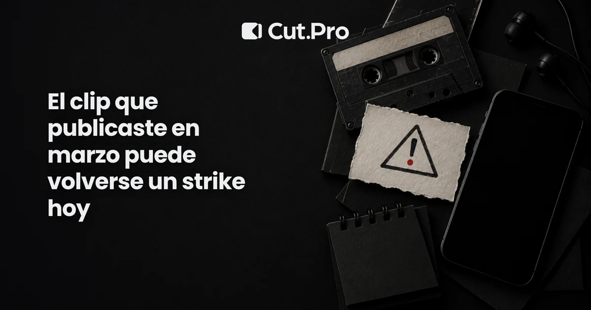 El clip que publicaste en marzo puede volverse un strike hoy
