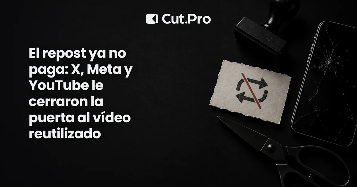 El repost ya no paga: X, Meta y YouTube le cerraron la puerta al vídeo reutilizado