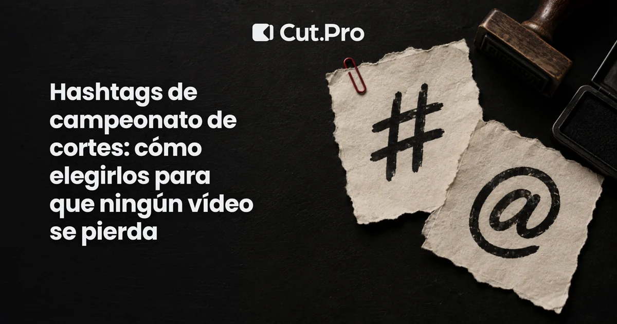 Hashtags de campeonato de cortes: cómo elegirlos para que ningún vídeo se pierda