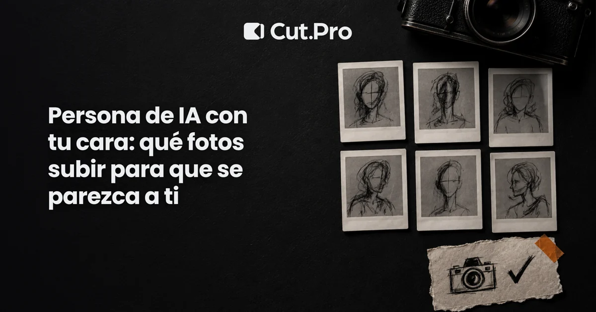 Persona de IA con tu cara: qué fotos subir para que se parezca a ti