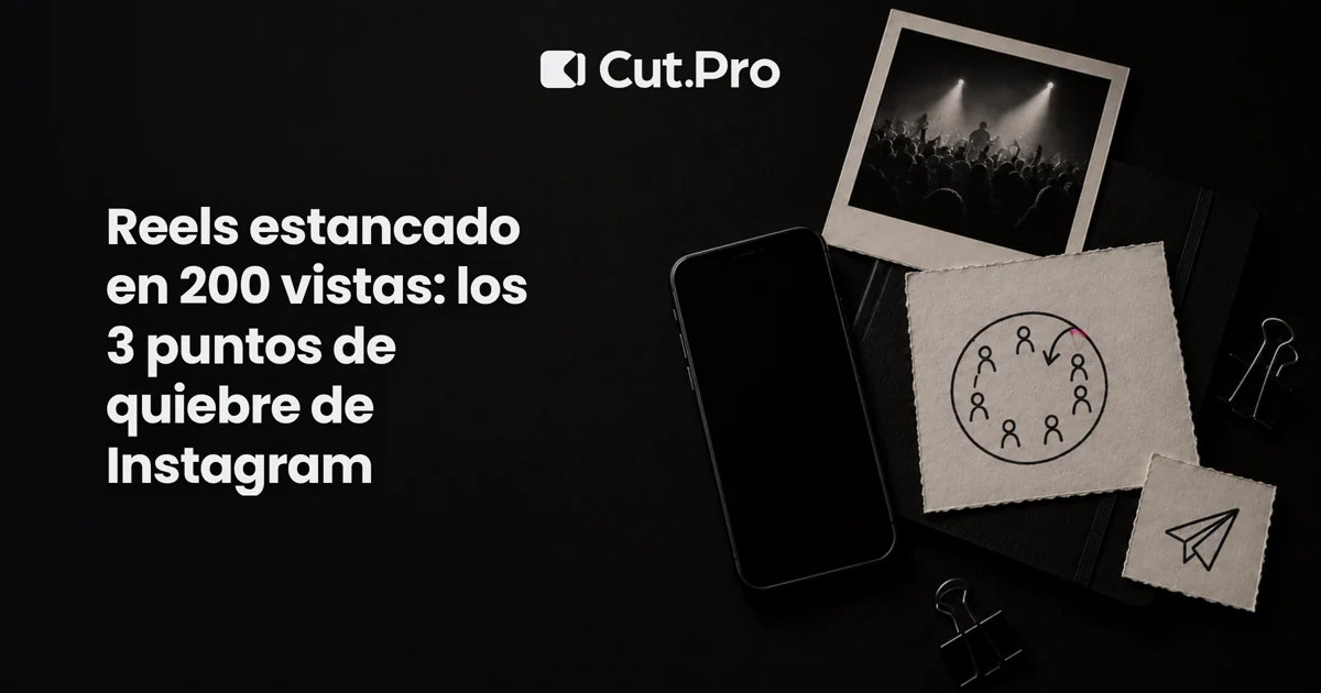 Reels estancado en 200 vistas: los 3 puntos de quiebre de Instagram