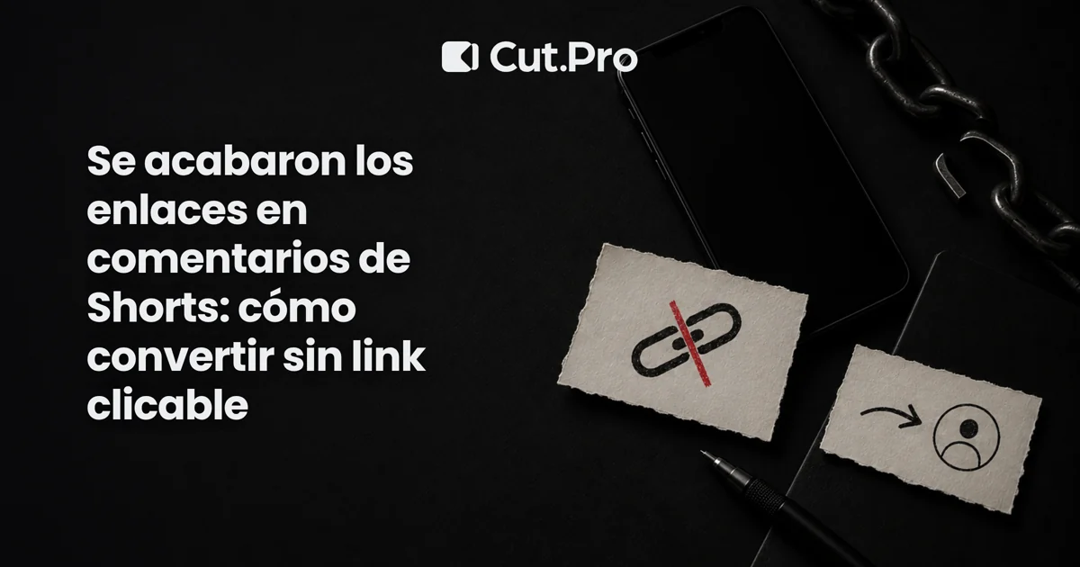 Se acabaron los enlaces en comentarios de Shorts: cómo convertir sin link clicable