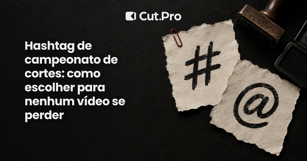 Hashtag de campeonato de cortes: como escolher para nenhum vídeo se perder