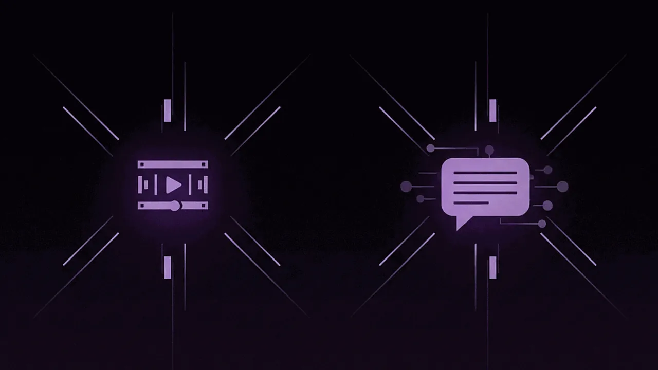 Visual comparison of features from two video clipping tools, shown as side-by-side panels.