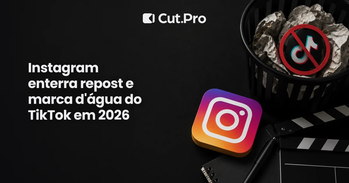 Instagram enterra repost e marca d'água do TikTok em 2026